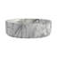 Lavabo de salle de bain rond en céramique sur fond blanc avec motifs gris (UNOR B QQ)-1735800477