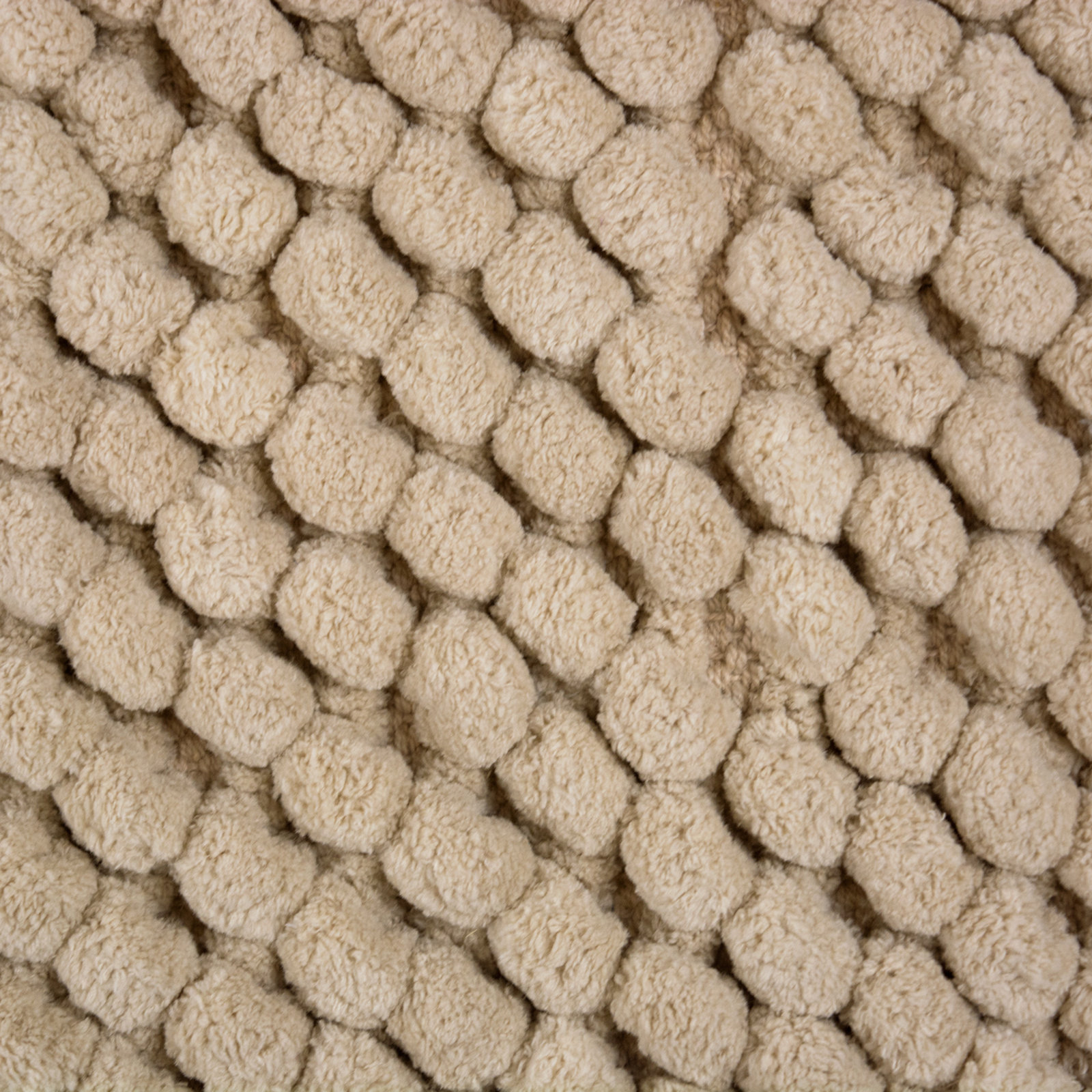 Dilly Cotton Blend Non-Slip Bath Rug, Taupe, 17" W x 24" L