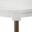 Table basse ronde en bois et métal