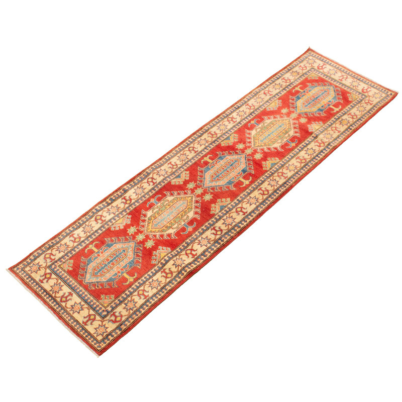 Tapis zone en laine de couloir 2 pi 8 po x 9 pi 5 po "one-of-a-kind-noué la 2010" à la main gazni Kazan