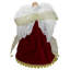 Décoration pour sommet de sapin ange traditionnel 14 po rouge et or - non éclairé
