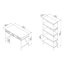 Ensemble de bureau rectangulaire 2 pièces Conway-1140068349