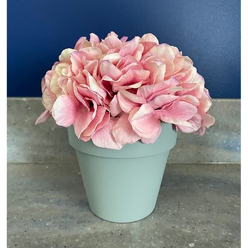 Silk Hydrangea Arrangement in Pot