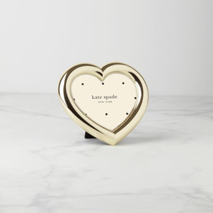 Kate Spade New York 894020 Charmed Life Tabletop Heart Frame, Gold
