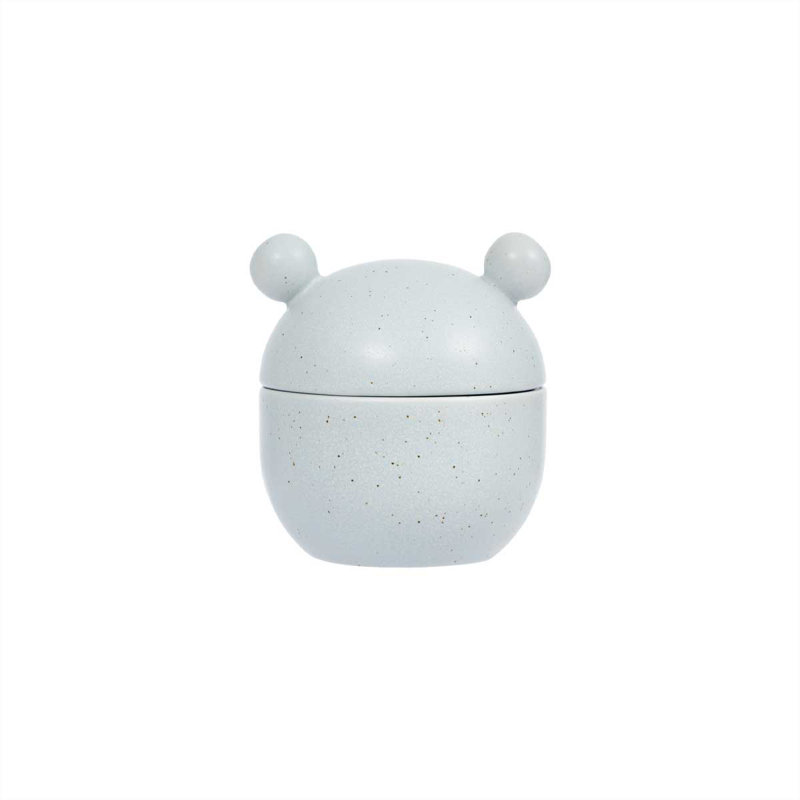 Saga Stoneware Storage Jar, Flint Blue
