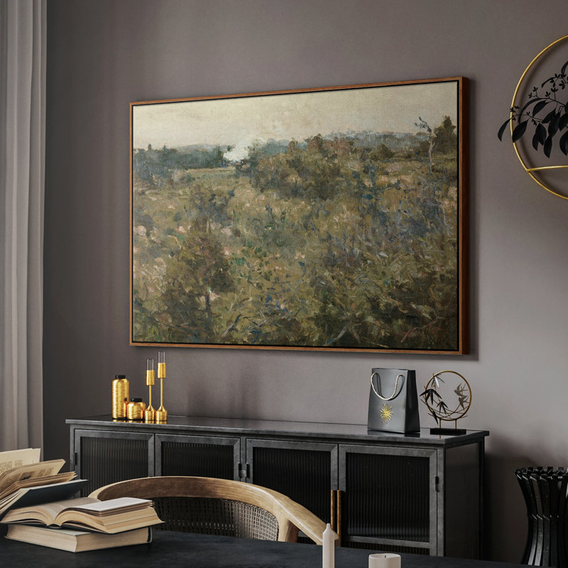 "Vintage Landscape - DCLIX" sur toile, Noyer, H 27 po x l 41 po