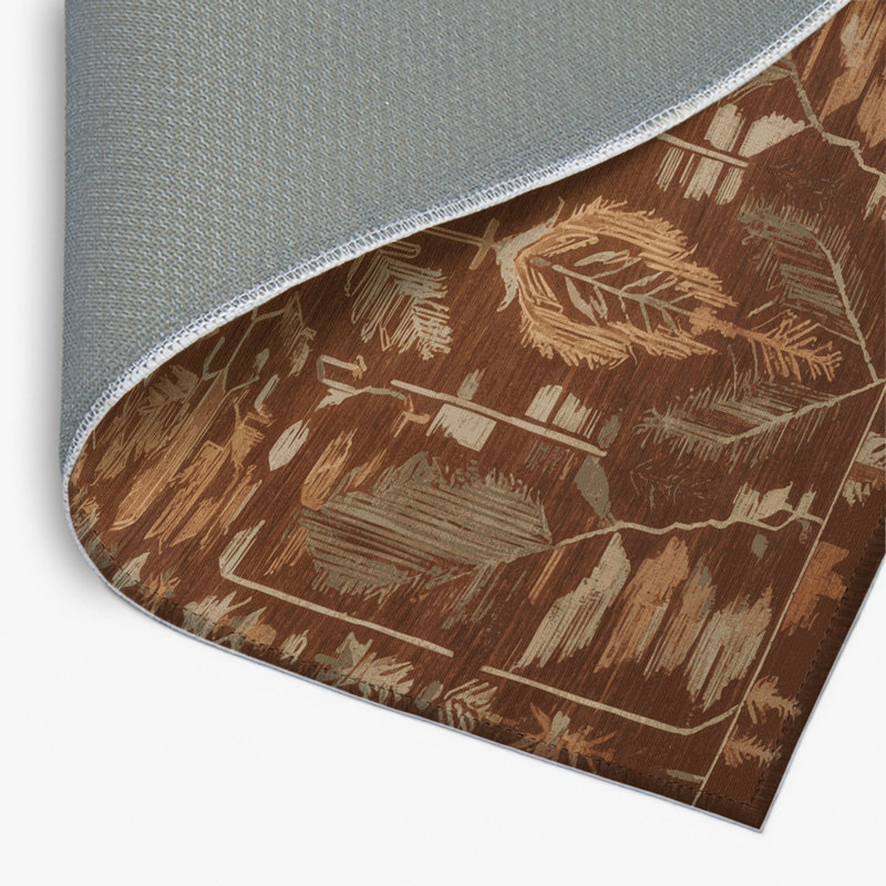 Tapis d'intérieur et d'extérieur brun Nature