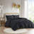 Premium Bedding Sets Black Polyester Jacquard Twin Comfort