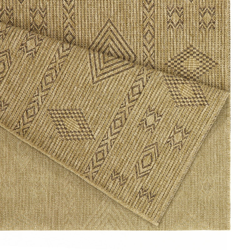 Mocha Indoor/Outdoor Area Rug, Rectangle 5'3" x 7'3"