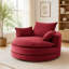 Canapé pivotant à 360 ° avec coussin double couche et coussins amovibles pour un confort et une polyvalence ultimes-134674157