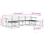 257cm Wide Patio Sectional Set