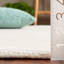 Mirash Hand Tufted Viscose/Wool/Cotton Solid Colour Rug in Ivory-1826280921