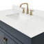 Ensemble de meuble-lavabo simple autoportant 48 po avec plateau en quartz Hamlet-94003768-138979225