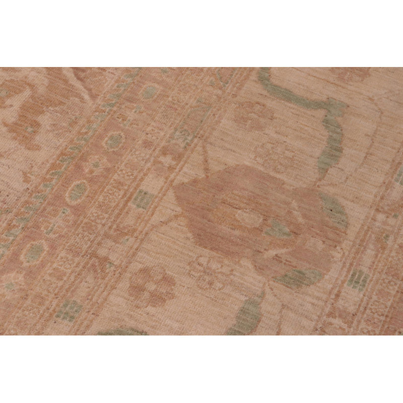 Tapis unique brun clair / brun clair par Arshs Fine Rugs de 12 pi 4 po x 15 pi 1 po Kellyanna