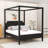 Wood Canopy Platform Bed with Headboard-1048938053-1048938143