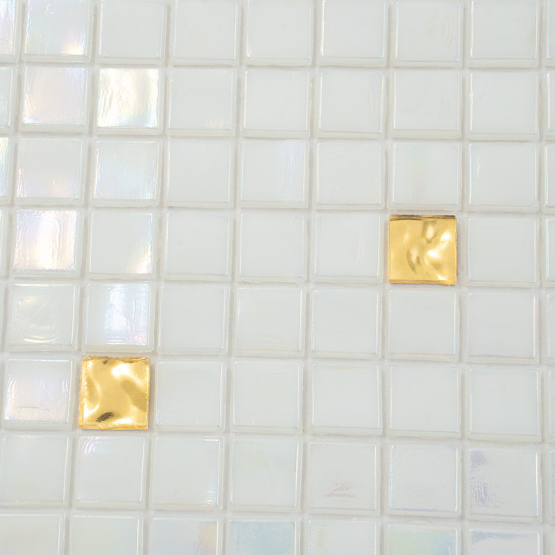 Mingles 0.6" x 0.6" Glass Mosaic Grid Wall & Floor Tile