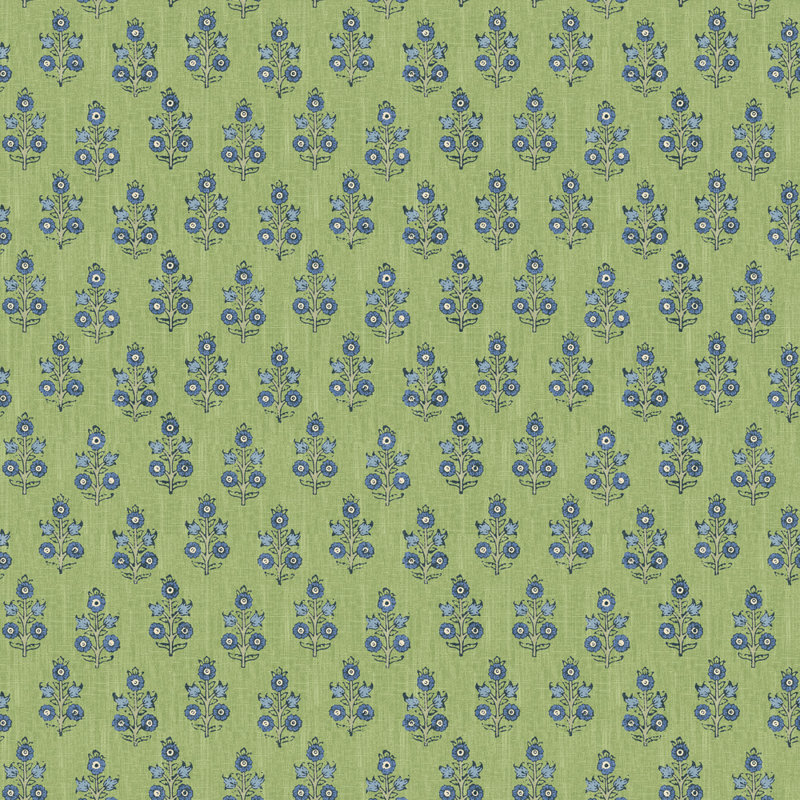 32.82' L x 27.58" W Wallpaper Roll, Green/Blue