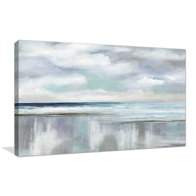 « Sunrise » de Nan, reproduction, H 28 po x l 48 po x P 1,5 po, Toile tendue