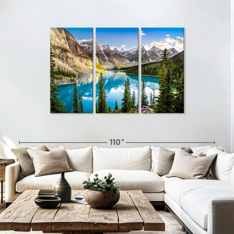 Vue d'Alvord sur le lac Moraine, H 48 po x l 74 po