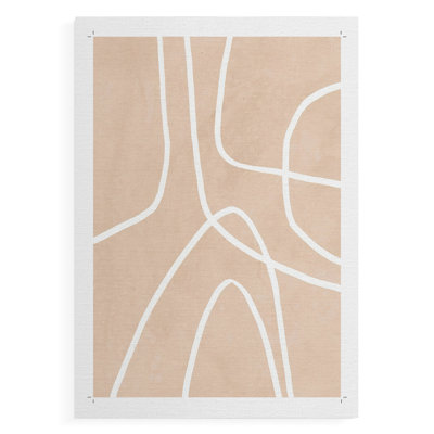 Clean Contour I -Canvas Print Only - NOT FRAMED