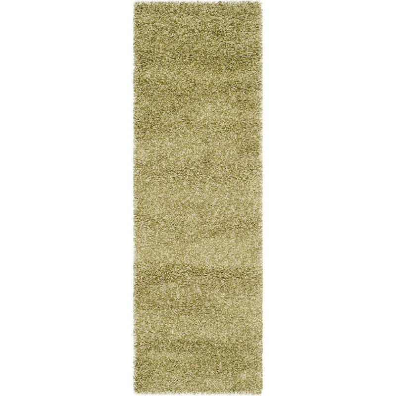 Tapis à poils longs de couleur unie