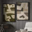 Art mural encadré, impressions murales abstraites rétro pour chambre à coucher - 16 po x 24 po x 2 panneaux-1288625759-1288625757