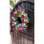 Couronne de marguerites patriotiques rouges, blanches et bleues