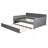 Full Size Upholstered Daybed With Trundle, Guest Bed