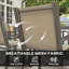 Steel Patio Dining Set Table,