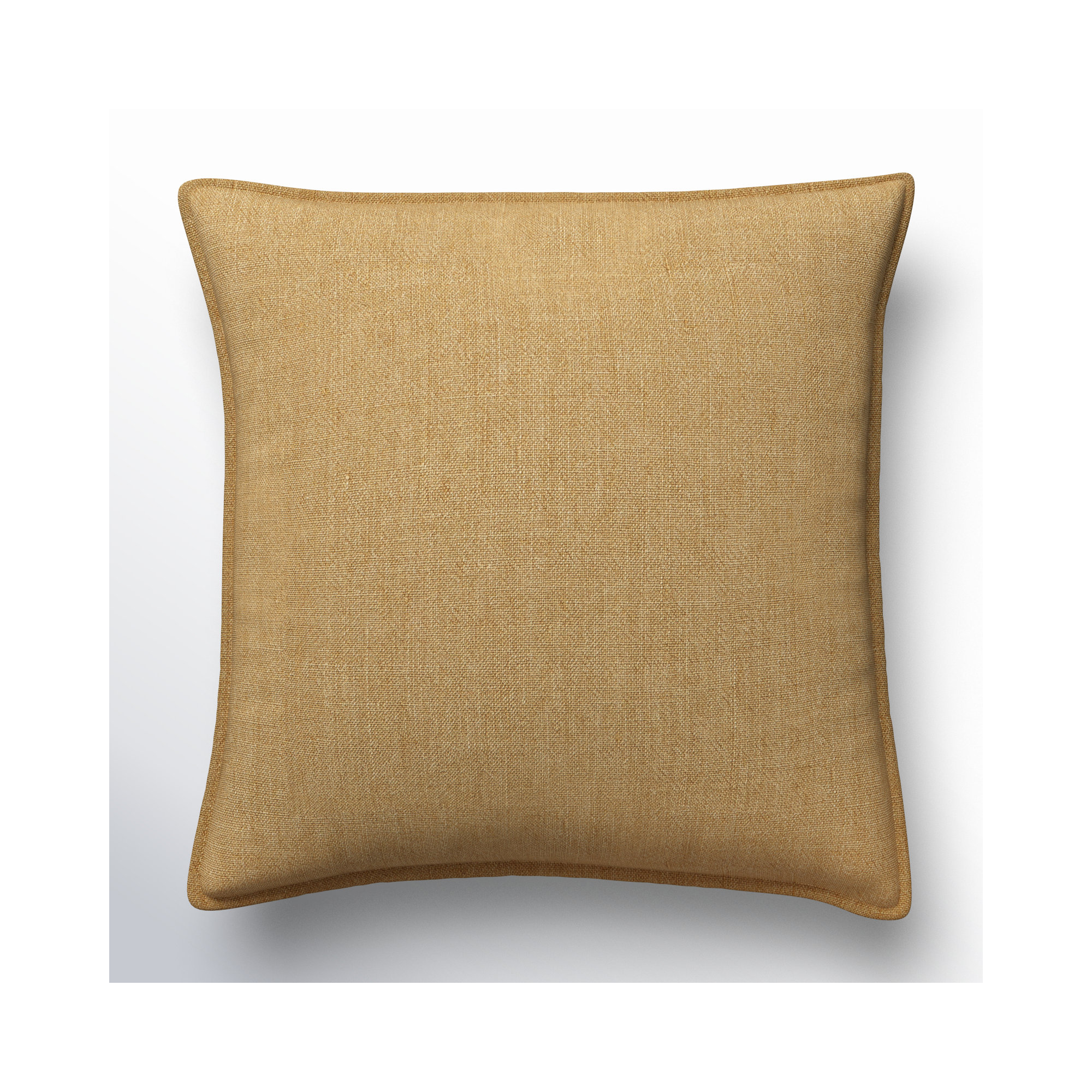 Burbank Linen Throw Pillow, 20" x 20", Pillow Cover Only - No Insert, Tan