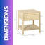 Anthimos 40cm W Manufactured Wood Bedside Table