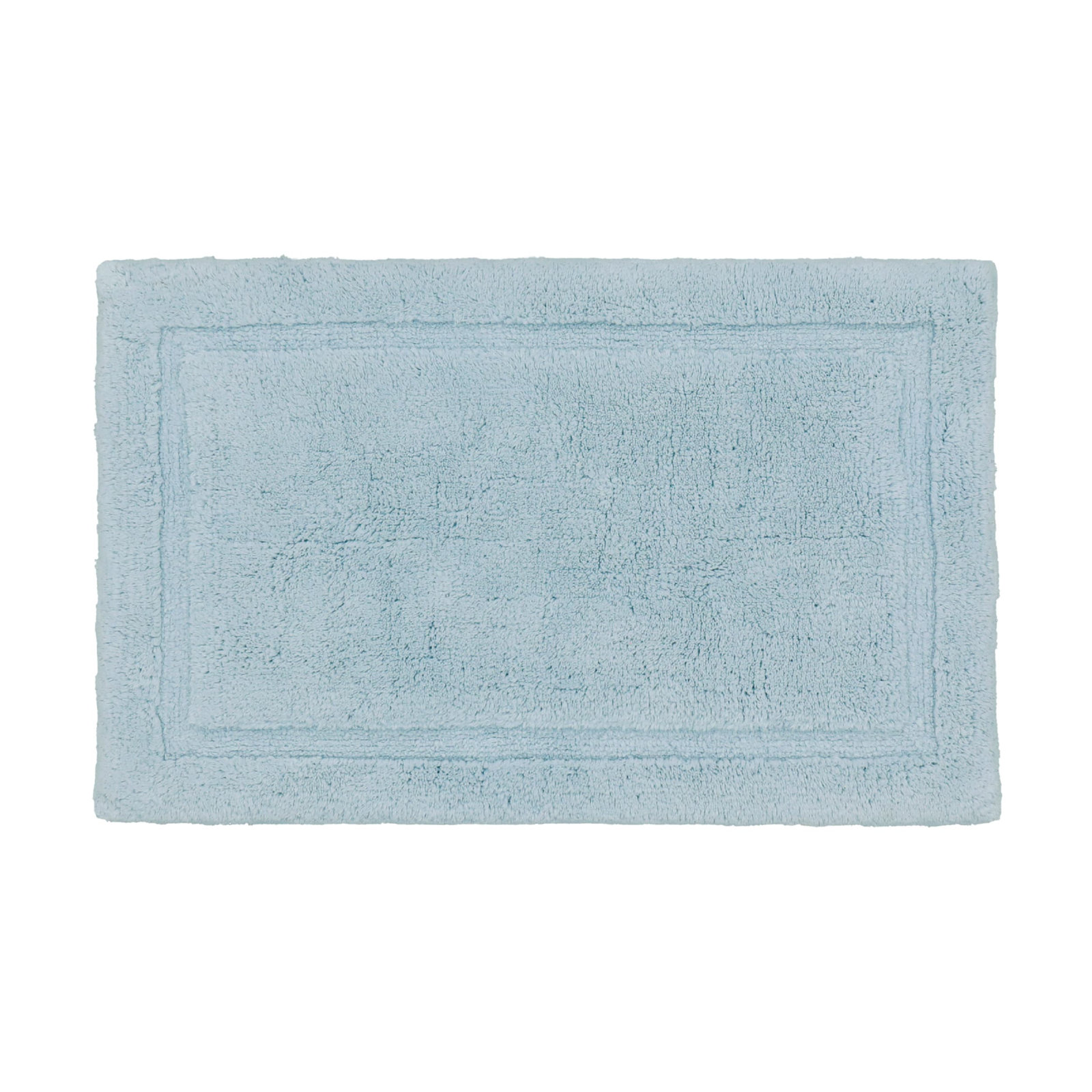 Rane Plush Cotton Bath Mat, 17"W x 24"L, Pale Blue