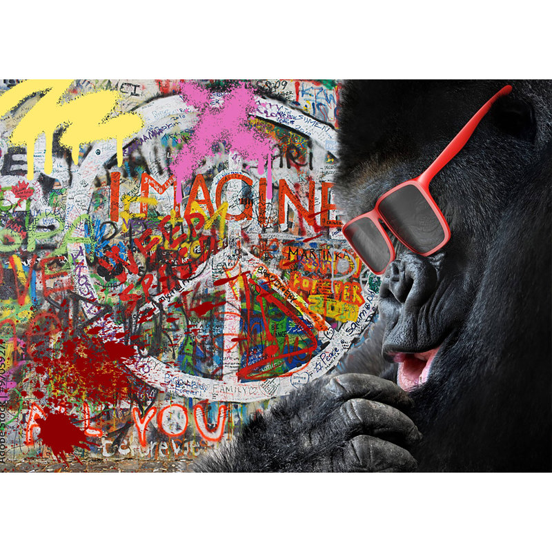 Gorilla - No Frame Print, Metal, 29.5cm H x 39.4cm W