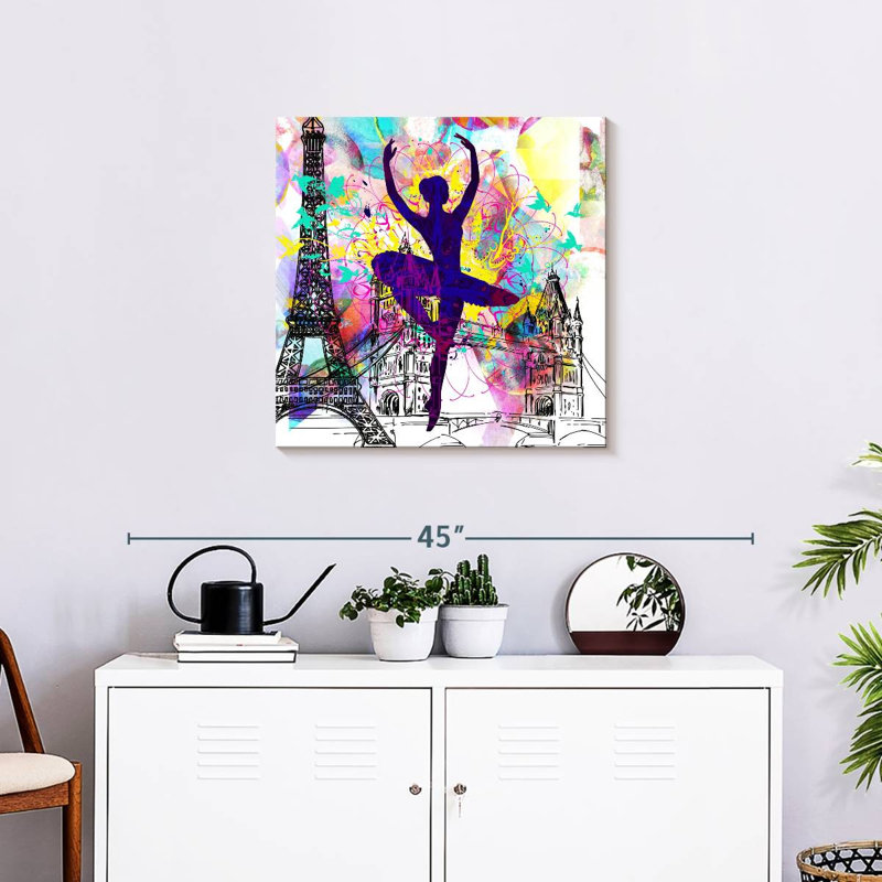 Silhouette de ballerine Enn London, H 24 po x l 24 po
