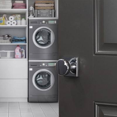 Round Knob with Square Rosette