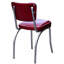 Retro Home Upholstered 'V' Back Dining Chair-18734020