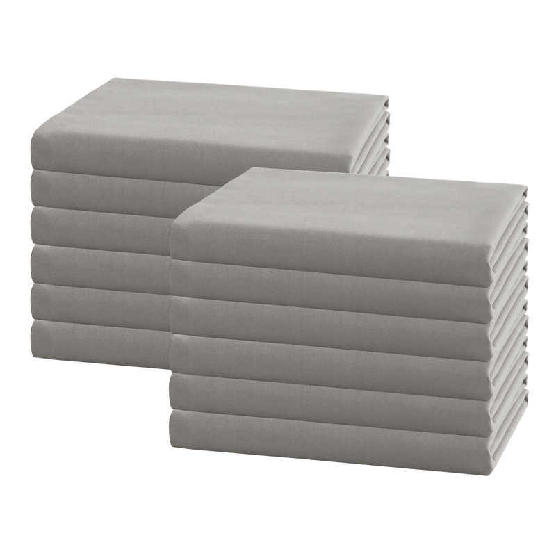  Housse de coussin en microfibre, Taie d'oreiller taille très grand, Gris fumée