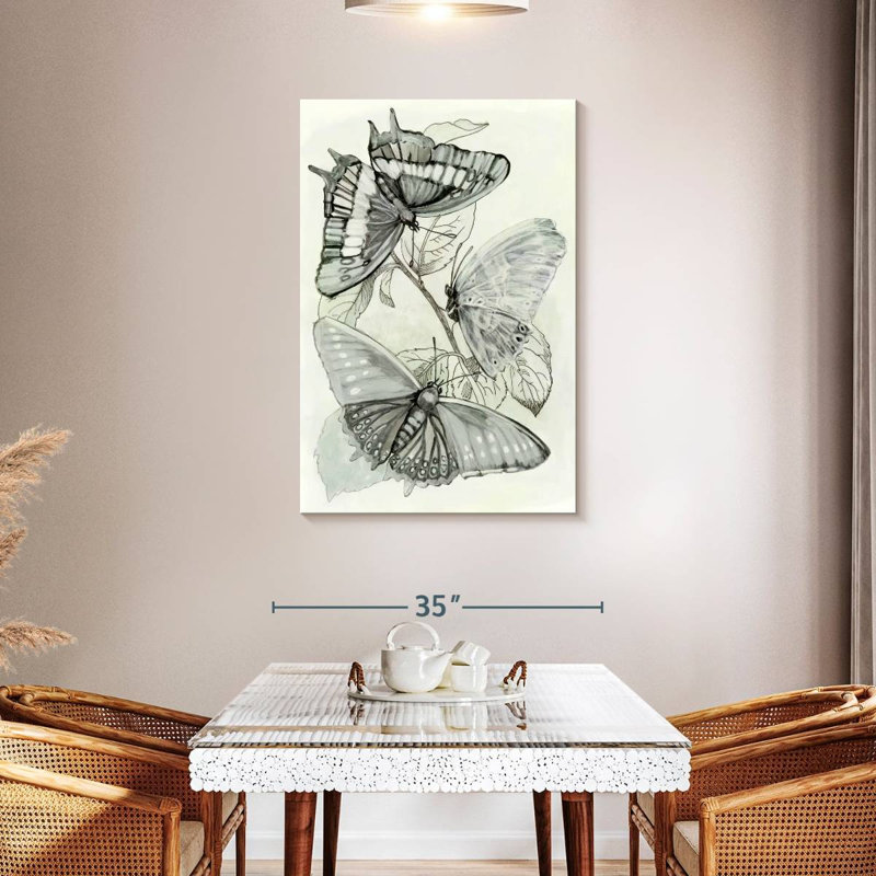 Brampt Butterfly Medley I, 45" H x 30" W