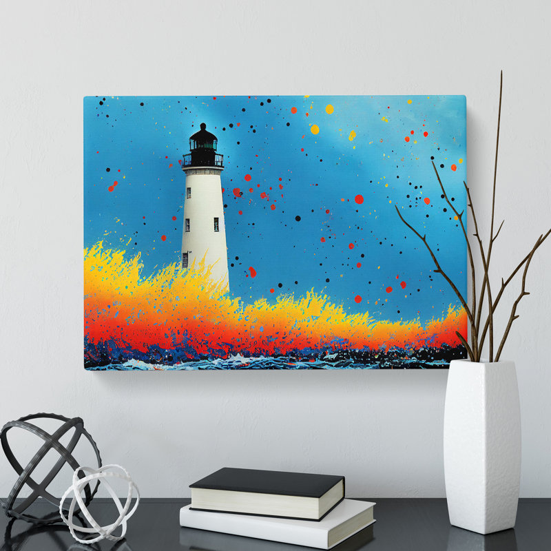 Lighthouse Splash Vol.3 Abstract - Wrapped Canvas, 50cm H x 76cm W x 3cm D