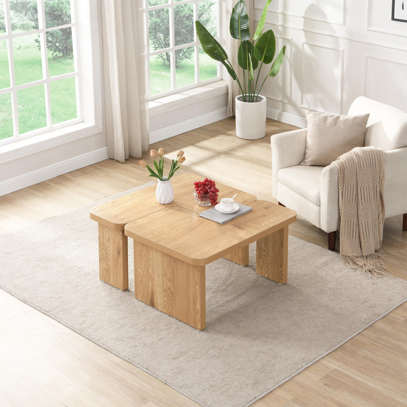 Table basse épissée, Chêne