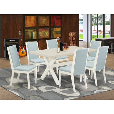 6 - Person Solid Wood Dining Set