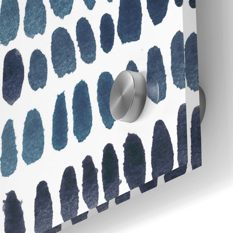 «Blue progression I» par Tim O'Toole, art mural en verre acrylique, H 36 po x l 24 po x P 0,2 po