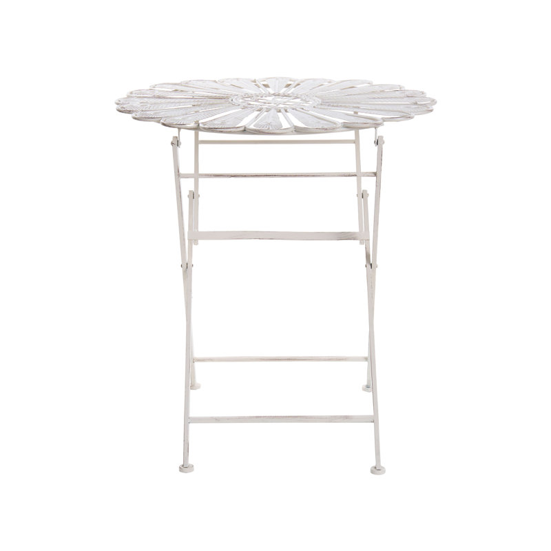 Bistro Set Kurz Metal Blue, White