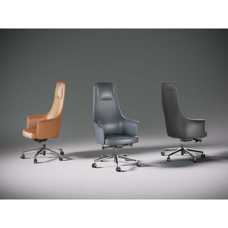 Bolo Swivel Executive Chair, Saddle