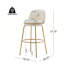 Tabouret de bar rembourré en métal-681448598
