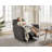 37 Inch Uphplstered 3 In 1 Swivel Glider Power Recliner-1426767107