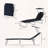 Folding Chaise Lounge with Adjustable Awning-1040265757