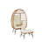 Wicker Egg Chair (Excluding The Table)-1902912480