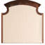 Miroir gracieux Summit G5950-m Cappuccino - Ornement en placage de bois véritable pour verre