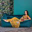 Cecilia Velvet Sofa Bean Bag-43470069